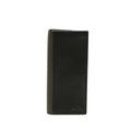 Prada Logo Wallet Black Green Saffiano Leather