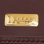 Gucci Document Case Wine Red Bordeaux Leather 1 Shoulder — view 8