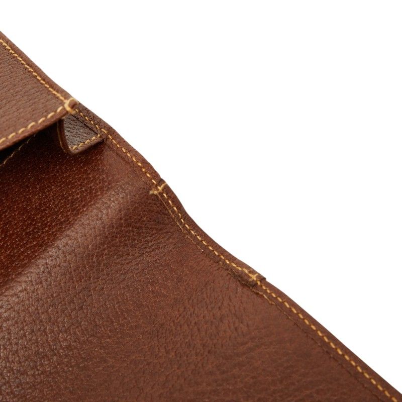 Gucci Document Case Brown Leather 1 Shoulder — view 7