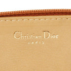 Dior CD Logo Pouch Vanity Case Brown Leather — view 7