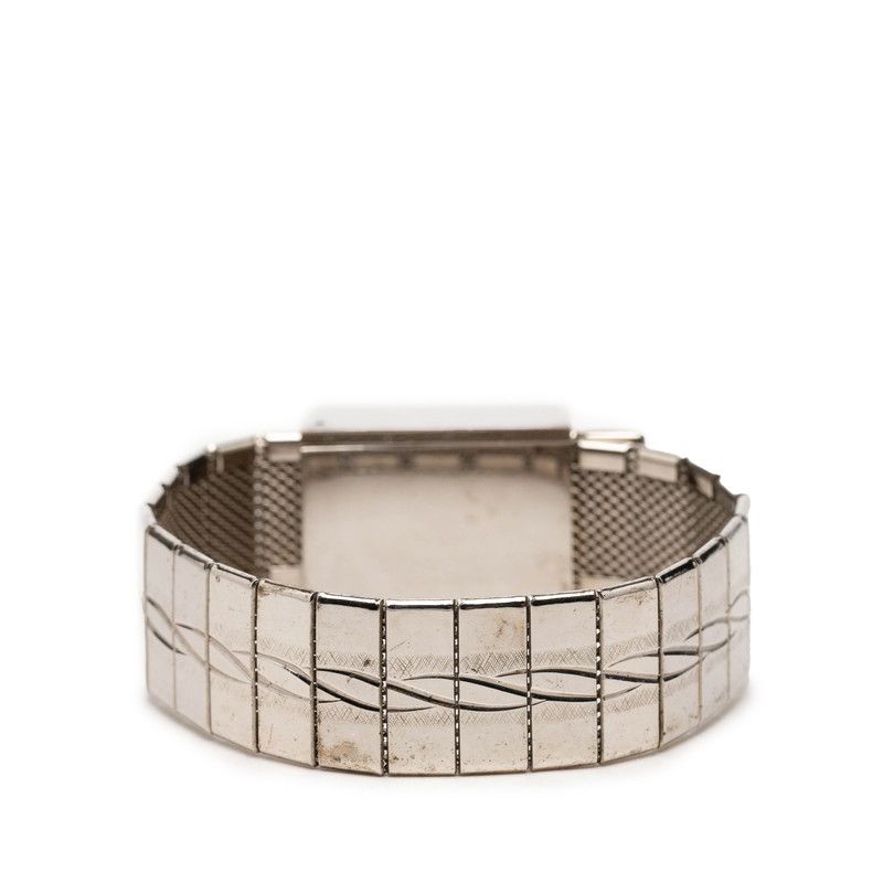 Chanel Vintage Belt Bracelet 98 Silver Metal — view 3