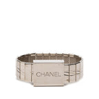 Chanel Vintage Belt Bracelet 98 Silver Metal