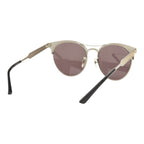 Gucci Cat Eye Sunglasses Silver Black Gold Metal Acetate 1- Eyewear — view 3