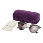 Gucci Cat Eye Sunglasses Silver Black Gold Metal Acetate 1- Eyewear — view 7