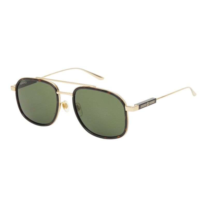Gucci Asia Fit Sunglasses 002 Brown Gold Acetate Plated 1- Eyewear