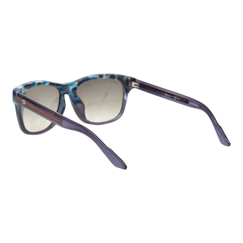 Gucci Asian Fit Logo Sunglasses Blue Purple Acetate 1- Eyewear — view 2
