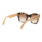 Fendi Cat Eye Gradient Sunglasses Beige Brown Acetate 1- Eyewear — view 3