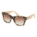 Fendi Cat Eye Gradient Sunglasses Beige Brown Acetate 1- Eyewear