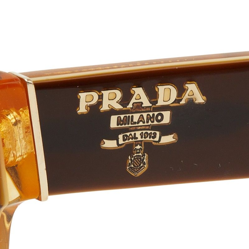 Prada Logo Gradation Sunglasses Brown Acetate 1- Eyewear — view 4