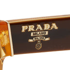 Prada Logo Gradation Sunglasses Brown Acetate 1- Eyewear — view 4