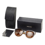 Prada Logo Gradation Sunglasses Brown Acetate 1- Eyewear — view 7