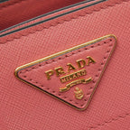 Prada Shoulder Bag Pink Saffiano Leather — view 9