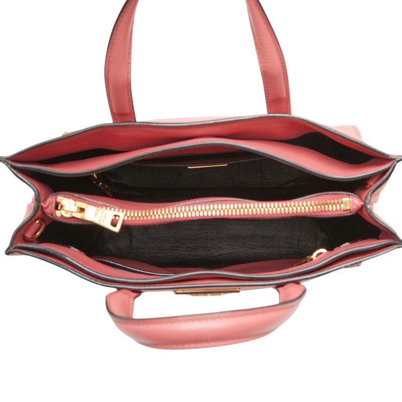 Prada Shoulder Bag Pink Saffiano Leather — view 8