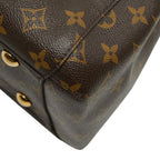 Louis Vuitton Monogram Montaigne MM 2-Way Shoulder Bag Brown Leather — view 4
