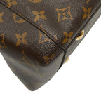 Louis Vuitton Monogram Montaigne MM 2-Way Shoulder Bag Brown Leather — view 5
