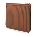 Louis Vuitton Monogram Neverfull Inside Out MM Pouch Brown Leather — view 2