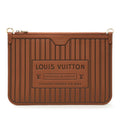 Louis Vuitton Monogram Neverfull Inside Out MM Pouch Brown Leather