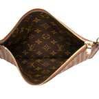 Louis Vuitton Monogram Neverfull Inside Out MM Pouch Brown Leather — view 4