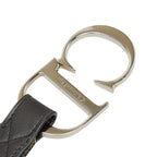 Dior Trotter CD Logo Buckle 70 Black White Canvas Leather 1- Belt — view 5