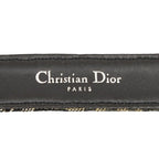Dior Trotter CD Logo Buckle 70 Black White Canvas Leather 1- Belt — view 7