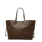 Louis Vuitton Damier Neverfull GM Tote Shoulder Bag Brown Leather