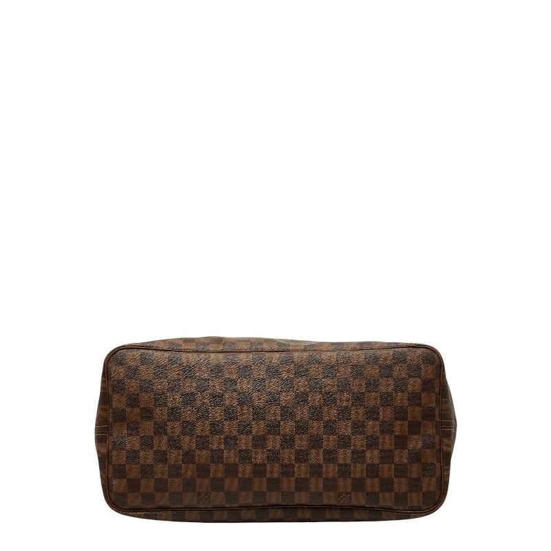 Louis Vuitton Damier Neverfull GM Tote Shoulder Bag Brown Leather — view 3