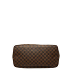 Louis Vuitton Damier Neverfull GM Tote Shoulder Bag Brown Leather — view 3