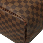 Louis Vuitton Damier Neverfull GM Tote Shoulder Bag Brown Leather — view 4