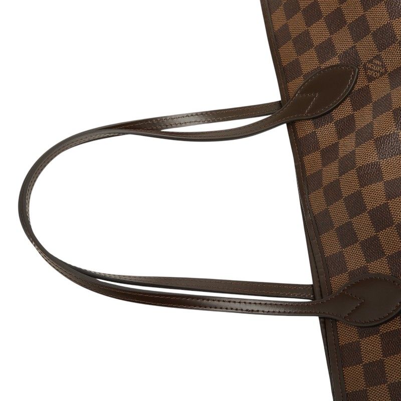 Louis Vuitton Damier Neverfull GM Tote Shoulder Bag Brown Leather — view 8