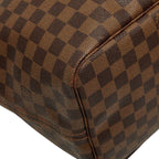 Louis Vuitton Damier Neverfull GM Tote Shoulder Bag Brown Leather — view 5