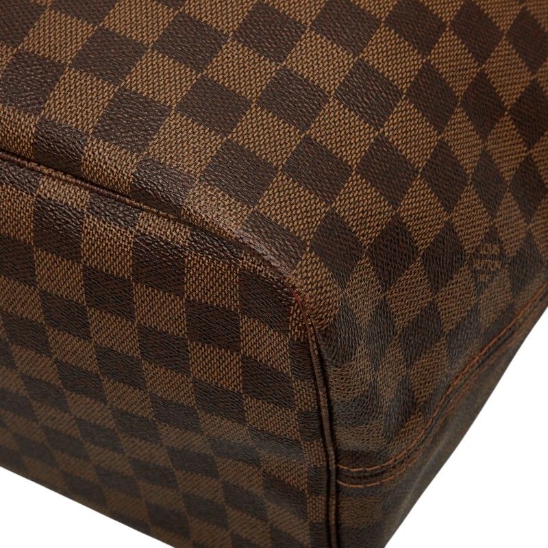 Louis Vuitton Damier Neverfull GM Tote Shoulder Bag Brown Leather — view 6
