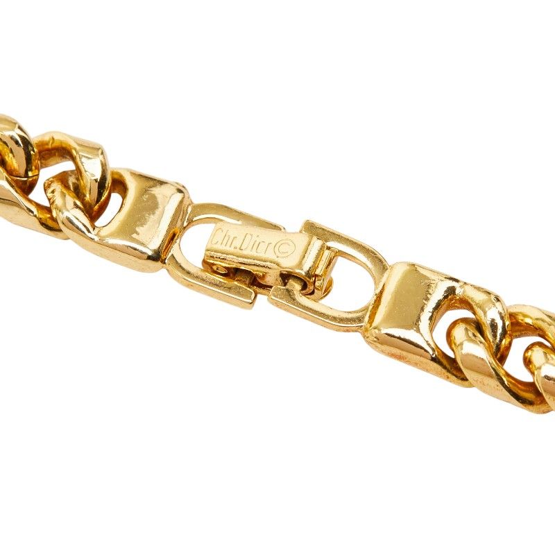 Dior Long Chain Necklace Gold Plated — view 4