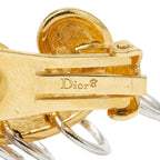 Dior Earrings Silver Gold Metal Plated — view 4