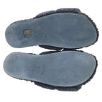 Hermes Izmir Motif Fleece Flat Sandals — view 4