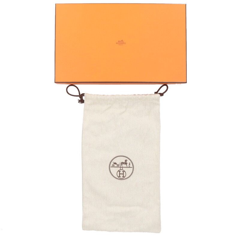 Hermes Izmir Motif Fleece Flat Sandals — view 5
