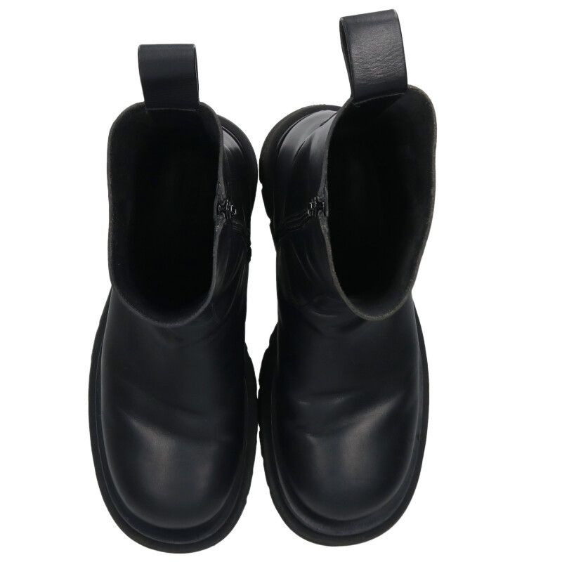 Bottega Veneta Lug Boot Side Zip Leather Boots — view 4