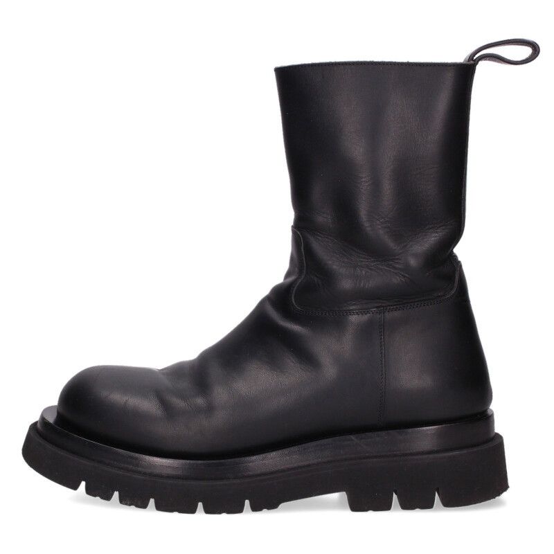 Bottega Veneta Lug Boot Side Zip Leather Boots