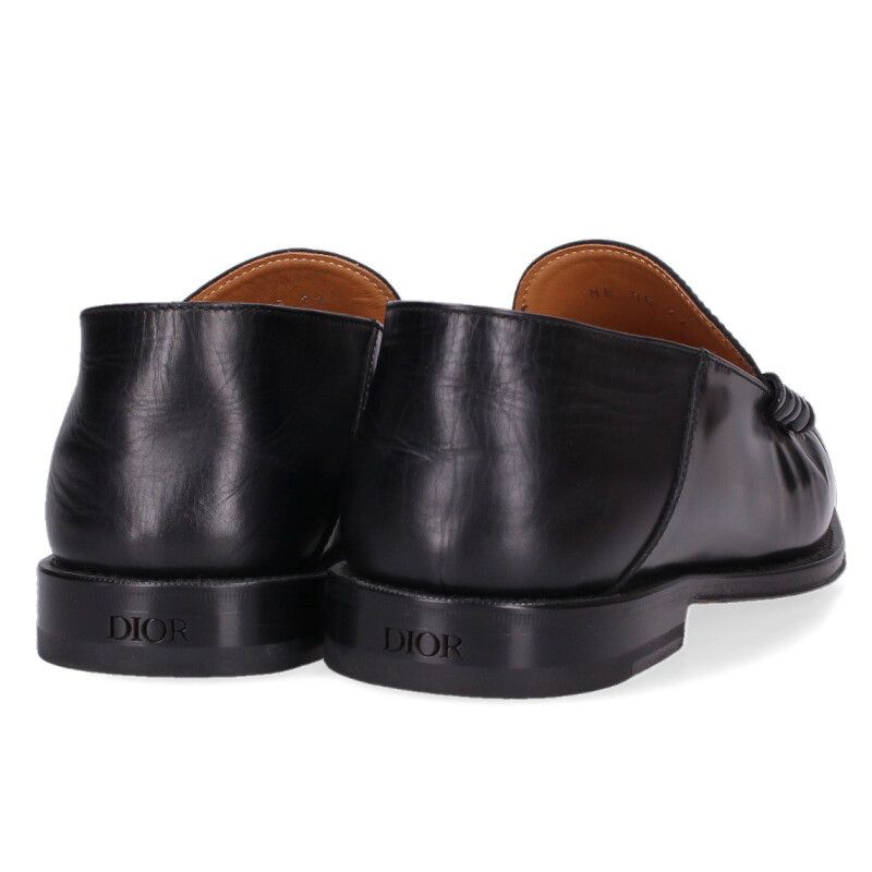 Dior Oblique All Over Leather Loafers Shoes — view 2