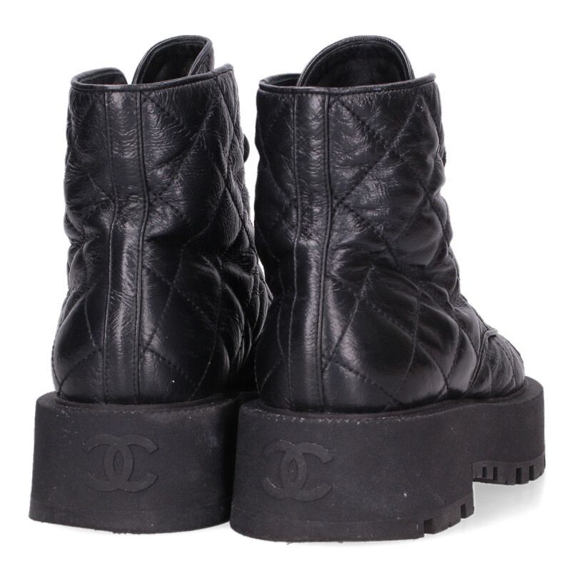 Chanel Quilted Boot Black — view 2