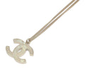 Chanel Ivory Resin CC Logo Necklace