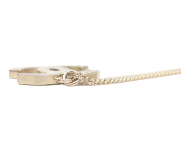Chanel Ivory Resin CC Logo Necklace — view 6