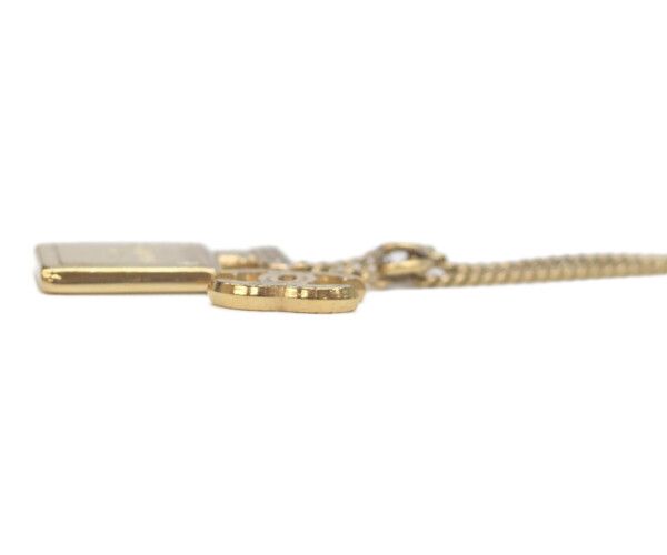 Chanel No5 Motif CC Logo Necklace — view 4