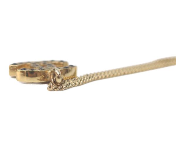 Chanel CC Logo Black Stone Necklace — view 6