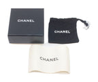 Chanel CC Logo Lion Pearl Hoop Earrings — view 6