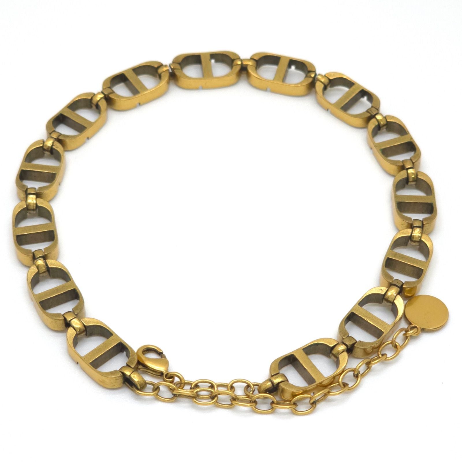Dior 30 Montaigne Short Necklace Choker 30.5 37 cm CD Signature Gold — view 7