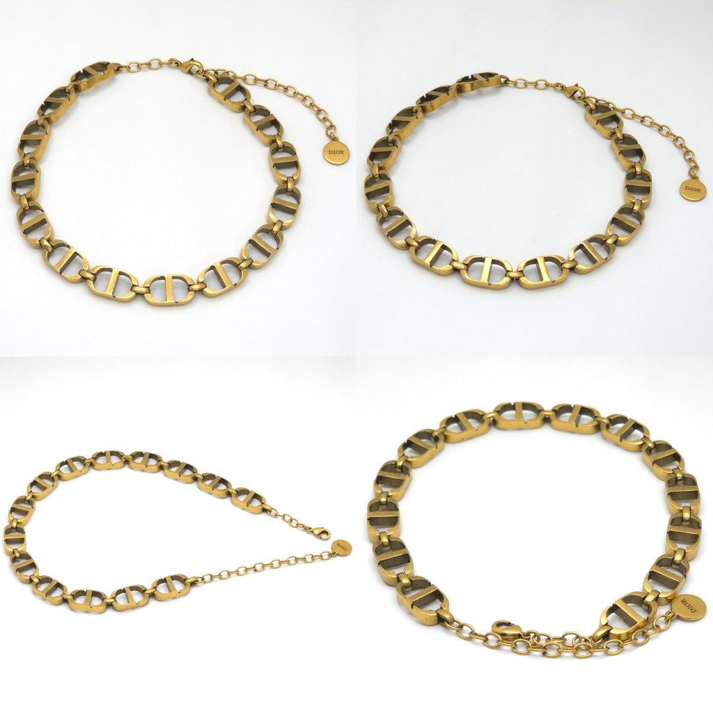 Dior 30 Montaigne Short Necklace Choker 30.5 37 cm CD Signature Gold — view 2