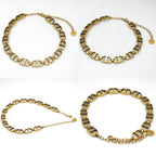 Dior 30 Montaigne Short Necklace Choker 30.5 37 cm CD Signature Gold — view 2