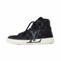 Louis Vuitton Charlie Line Monogram High Cut Sneakers 8 Black