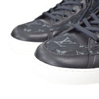 Louis Vuitton Charlie Line Monogram High Cut Sneakers 8 Black — view 4