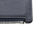 Loewe Coin Card Holder Fragment Case Anagram Leather Navy Silver — view 8